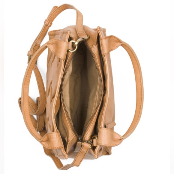 NWT Leather Woven Satchel - Picture 3 of 5